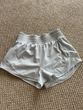 Light Blue Gray aritziaAthletic Shorts with Elastic Waistband